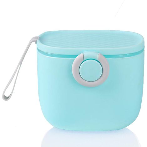 Boîte de rangement portable en poudre de lait 500ML avec niveleur et cuillère (bleu 2)