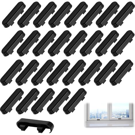 30 Cache-Trous d'Évacuation, Plastique ABS, 40x12mm, Drainage Optimisé, Anti-Insectes, Fenêtres Double Vitrage (1/5)