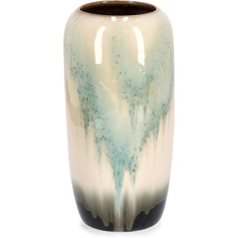 Vaso "Coira" svasato in terracotta smaltata per uso esterno h 40 cm (1/2)