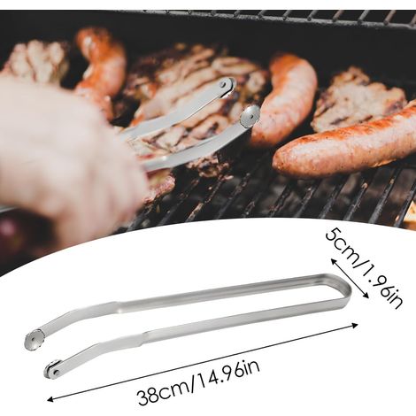 1 Pince À Saucisse, Acier Inoxydable, Rouleaux De Retournement, Viande Légumes, Barbecue Extérieur (1/5)