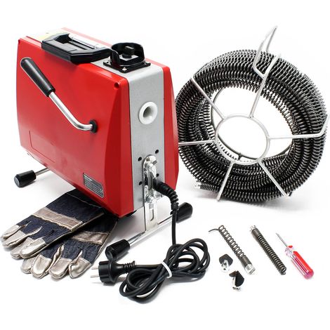 Outil de nettoyage de tubes 390W 16mm 6 Spirales Nettoyant déboucheur