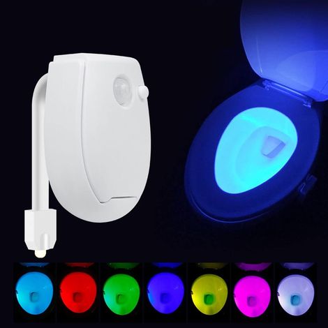 Lampe de toilette avec fonction de détection de corps, capteur LED blanc, lampe de toilette de salle de bain (1/4)