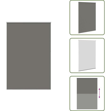 vidaXL Verdunkelungsrollo Grau 150x210cm Stoffbreite 146,6cm Polyester (1/5)