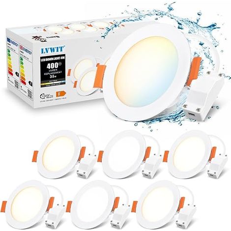 Spot LED Encastrable Extra Plat 4W Spots LED Plafond 400LM 3000K Blanc Chaud 4000K Blanc Neutre 6500K Blanc Froid Spot LED Salle de Bain Cuisine Salon Couloir (1/5)