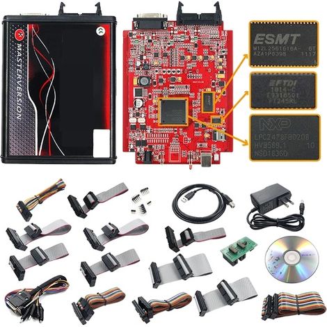 Gestionnaire ECU, Kess V5017 Rouge, Cadre BDM LED, Kess 5017, Ktag 7.020 (1/2)