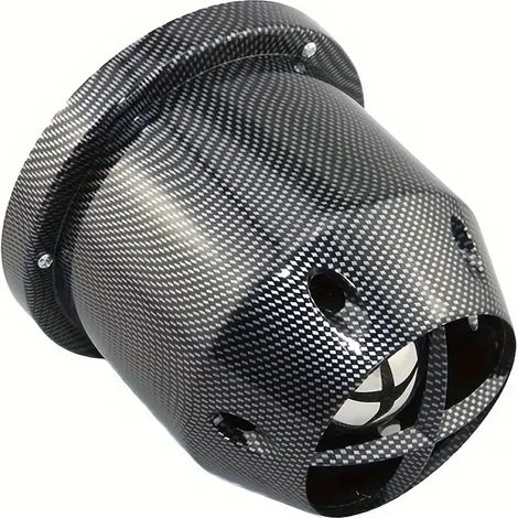 Un filtro de admisión de aire frío de alto flujo de 76 mm (3 pulgadas) para SUV de GM con cabezal en forma de hongo, que mejora la apariencia de los filtros de aire con un aspecto de fibra de carbono. (1/5)