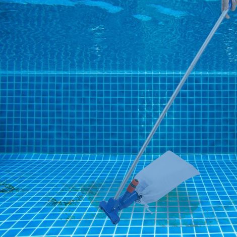 Professionelles Poolreinigungsset mit Saugkopf und Teichreinigungswerkzeug inklusive 135 cm langer Stange (1/5)