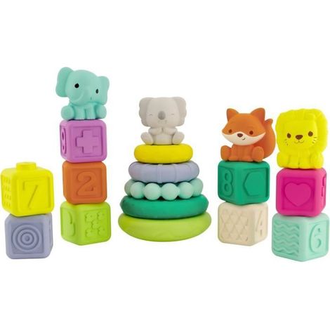 Box of 20 sensory pieces - INFANTINO - 315222 - Stackable (1/5)