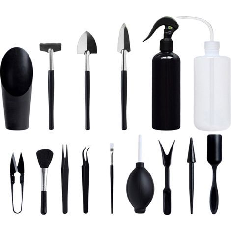 Heavy-duty garden tools, mini gardening hand set, 15-piece tool gift (1/5)