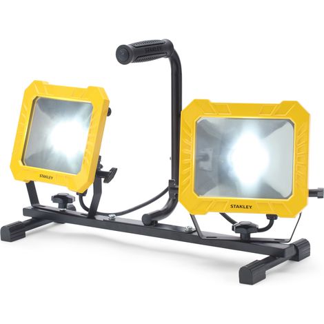 Stanley Twin Work Light 33W Outdoor COB LED Floodlight - Black, Yellow Litecraft (1/5)