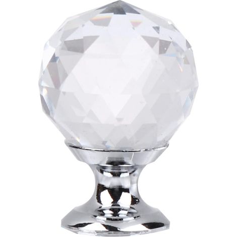 Poignées de meubles modernes en forme boule cristal, lot 10 (1/5)