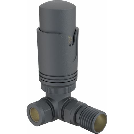 NRG Corner TRV Thermostatic Radiator Valves Central Heating Taps Anthracite
