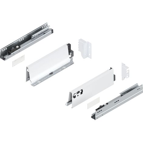 Blum Tandembox antaro M Schubladenschienen-Set 1 Paar, 30kg 270mm Vollauszug Blumotion, seidenweiß