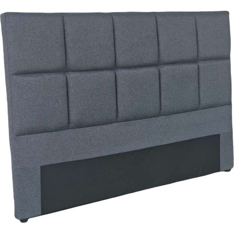 Cabecero lumus para colchón de 150cm tapizado gris, 160cm(ancho) 110cm(alto) 9cm(fondo) (1/4)