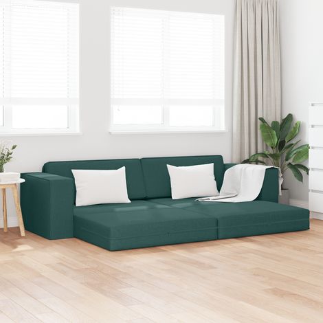 Maison Exclusive - Schlafsofa Dunkelgrün 245 x 78 x 77 cm Stoff (1/5)