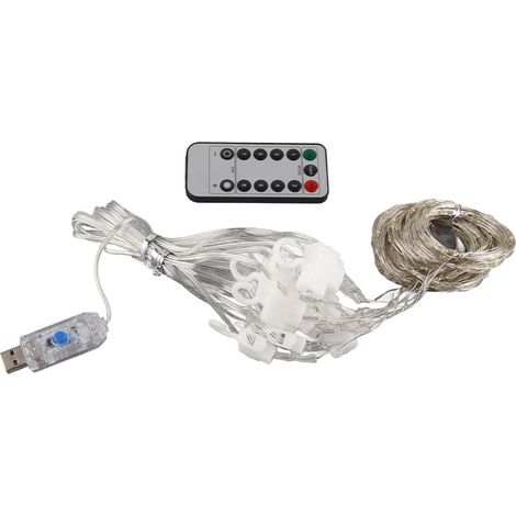 LED-Leuchte mit Fernbedienung, USB-Stromversorgung, 8 Modi (1/4)