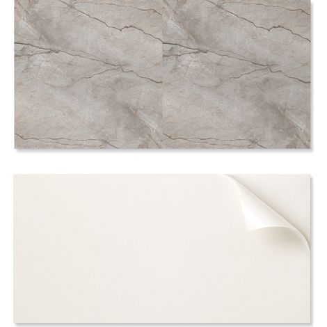 Panel decorativo de vinilo para pared con estampado de piedra natural, 120 x 60 cm.