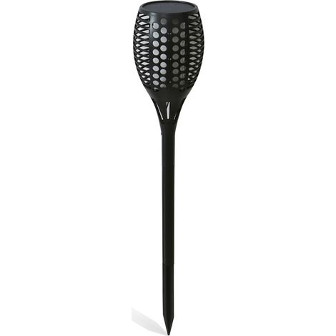 Lampes solaires de jardin extérieures à effet flamme vacillante, allumage/extinction automatique du crépuscule à l'aube, éclairage décoratif paysager, étanche IP65. (1/5)