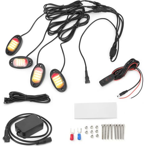 Kit Éclairage LED pour Châssis 1V4 Bluetooth Commande À Distance Néon Étanche Lampe Musicale pour Voiture 4x4 Pickup (1/5)