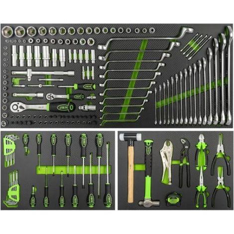JBM 17729 Set di 3 termoformati morbidi con utensili 172 Pz.