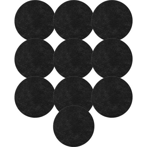vhbw 10x Aktivkohle-Filter Ersatz für DeLonghi 5512500259 für Fritteuse - 130 mm
