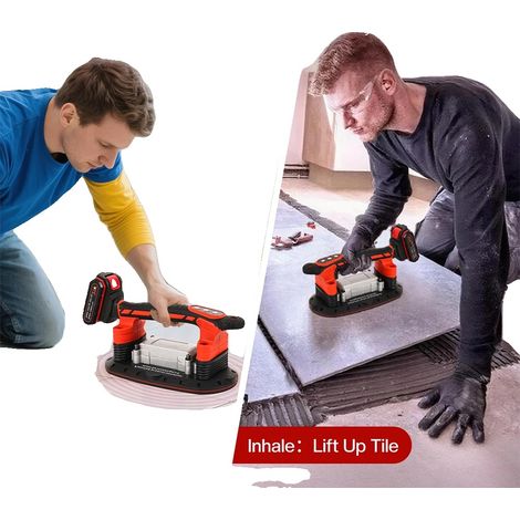 Fliesen-Vibrator, 400 kg Hebekapazität, 6 Geschwindigkeitsstufen, 30-120 cm Kompatibilität, wiederaufladbarer Akku, Dualmotor (1/5)