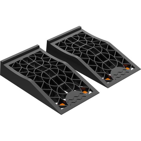 Wiltec Rampa de acceso extraplana hasta 3 toneladas 2 piezas de plástico para vehículos pesados (1/5)