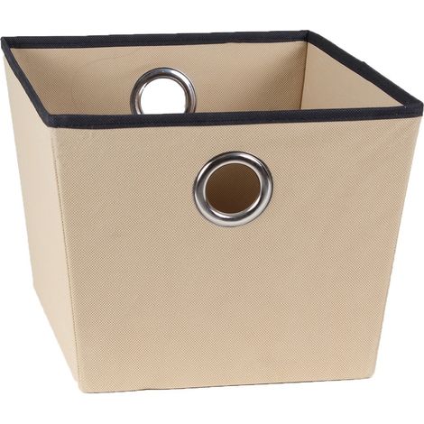 CALICOSY - Corbeille beige en tissu avec oeillet (1/5)