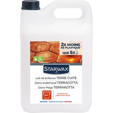 Lait de brillance pour tomettes et terres cuites 5L STARWAX