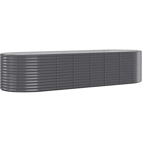 Maison Exclusive - Hochbeet Verzinkter Stahl 322x100x68 cm Anthra (1/5)