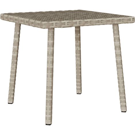 Maison Exclusive - Garten-Couchtisch Rechteckig Hellgrau 40x40x37