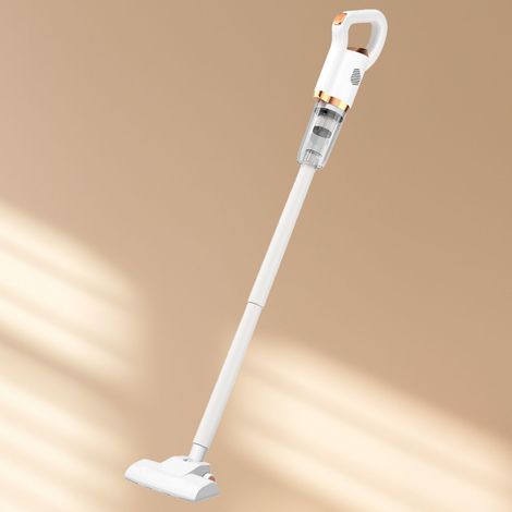 Aspirateur sans fil 2 en 1 silencieux, rechargeable, à main, puissant et balai avec brosse pour sols, idéal pour la maison. (1/5)