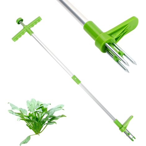 Youyijia Weed Puller Stand Up Weeder Hand Tool 99cm Long Handle Garden Weeding Tool with 3 Claws and Foot Pedal Garden Tool for Dandelion Root Removal Tool (1/5)