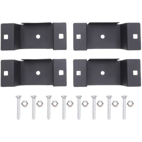 Multifunctional Metal Trailer Post Bracket for Flatbed Trucks 2x4in Wood (1/5)