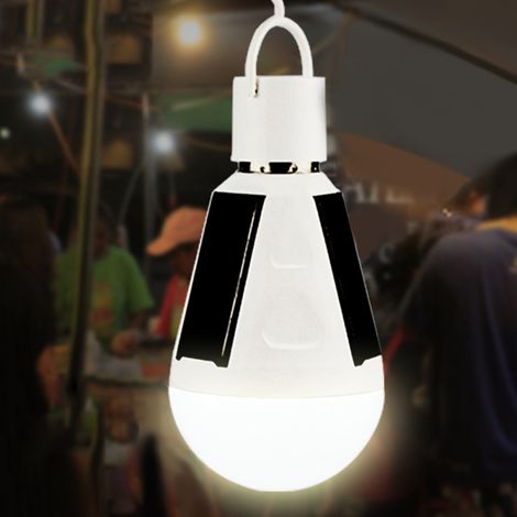 Tragbare, wiederaufladbare 7W/12W LED-Solarlampe, Solarpanel, Außenbeleuchtung für Garten, Camping oder Zelt. (1/5)