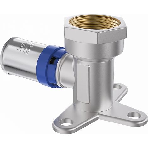 Mexen PEX-P coude mural à compression avec patte, pressage PEX 20 x 1/2 FF - W97128-2012F-00 (1/2)