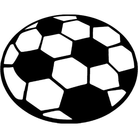 Tapis Rond Motif Football 80X80 CM en Polyester Base Antidérapante en Cristal Velours Tapis Décoratif pour Chambre D’Garçon et Filles Salon ou Coin Lecture Unique et Facile à (1/5)