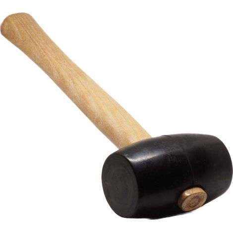 Mazzuola gomma manico in legno 460 gr