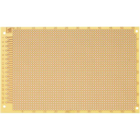 WR RADEMACHER PLATINO DI SPERIMENTAZIONE WR-TYP 912 C-912-HP BACHELITE (L X L) 160 MM X 100 MM 35 µM NON 2.54 MM 1 PC (S) (1/2)