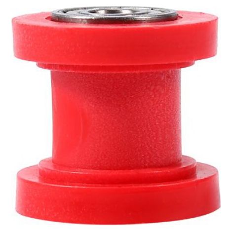 poulie de guidage Tendeur de curseur de rouleau de chaîne 10mm chaîne rouleau curseur tendeur auto complet Rouge (1/5)