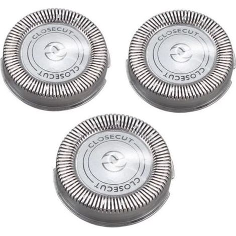 3 Coupeurs de Lame de TêTe de Rasoir de Rechange pour Philips Norelco HQ4 HQ58 HQ56 HQ80 (1/4)