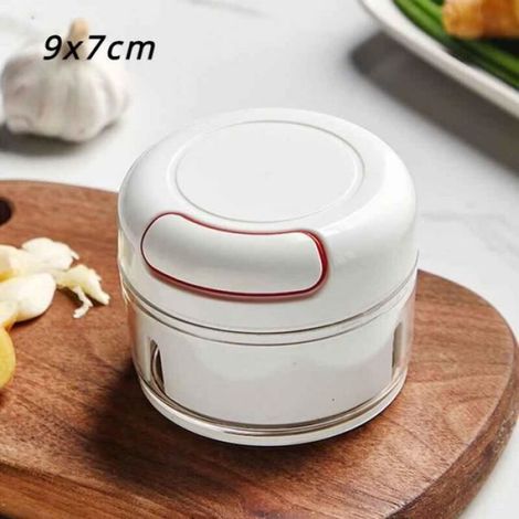 Hachoir Manuel - 900 ml - Pour Légumes Ail Oignon Herbes - Cuisine Maison et Professionnelle - 1 Pièce