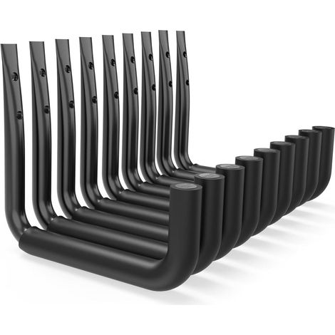 Robuste Garagenhaken 8er-Set für Leitern, Fahrräder, Werkzeuge, bis 22,7 kg belastbar (1/5)
