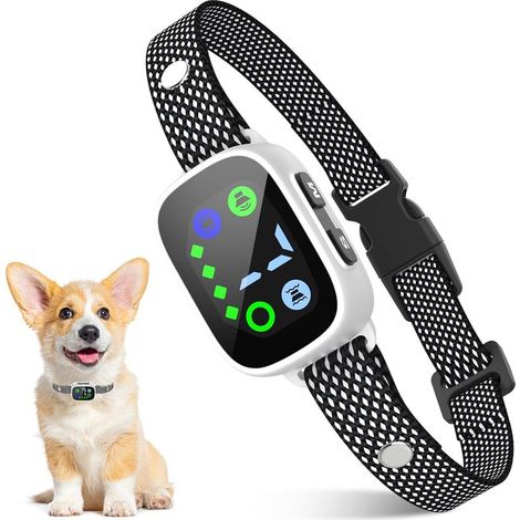 Antibellhalsband für kleine Hunde, mit 3 Modi (Vibration/Ton/Vibration & Ton), 7 Empfindlichkeitsstufen, intelligenter Bellerkennung, wiederaufladbar, wasserdicht (1/5)