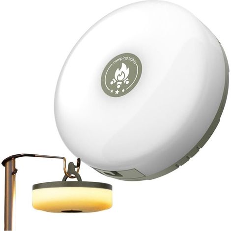 Guirlande lumineuse LED rechargeable colorée, luminosité réglable, étanche IP44, idéale pour camping et décoration extérieure (1/5)