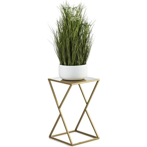 Soporte para flores moderno LOFT, color dorado, 40 cm. (1/5)