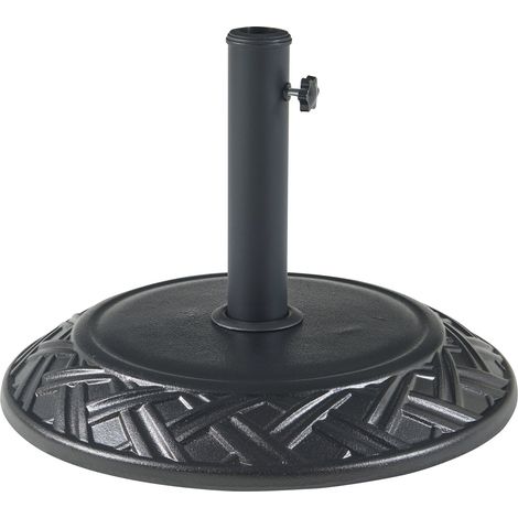 Base per ombrellone da giardino con adattatori 37 / 42 / 52 / 58 mm ferro nero 030010253