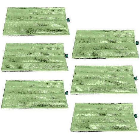 Lot de 6 lingettes de nettoyage pour aspirateur Kobold SP600 MF600 - Accessoires et pièces détachées - Lingettes lavables pour nettoyage à sec et humide DS (1/5)