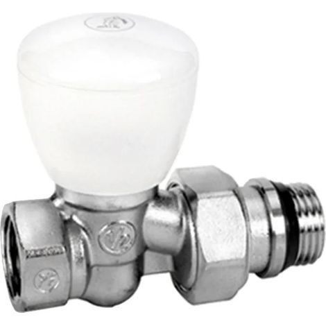 Giacomini R6TG grifo radiador recto cromado 15x21 mm