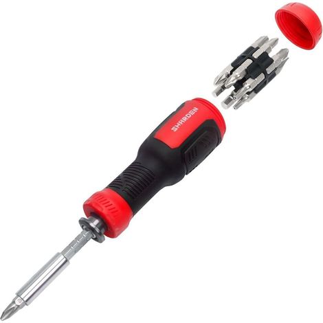 SHARDEN Multibit Schraubendreher Set 13-in-1 Magnetisch Ratsche Torx Schlitz (1/5)